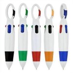 Mini stylos r�tractables avec mousqueton - lot de 12, options de couleurs 4 en 1, conception durable, ...
