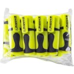 Surligneur - mini - jaune fluorescent - 7 sachets de 10 - 1 - 3 mm - pratique et tendance