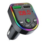 Modulateur de transmetteur fm bluetooth 5. 0 pour voiture, lecteur mp3, ecran led color�, kit de voiture, ...