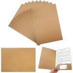 Moiuy - 10 pièces chemise cartonnée avec pochettes, 350 gsm a4 papier kraft dossier de fichiers, chemise ... Moiuy - 10 pièces chemise cartonnée avec pochettes, 350 gsm a4 papier kraft dossier de fichiers, chemise ...