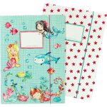 Moiuy - 2 chemises d'colier de haute qualit pour enfants din a4 motif sirne - chemise de courrier ...