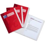 Moiuy - lot de 3 chemises a4 en carton avec surface douce au toucher rouge Moiuy - lot de 3 chemises a4 en carton avec surface douce au toucher rouge