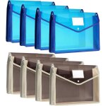 Moiuy - 8 pièces a4 classeur en plastique, pochette plastique pochette document plastique a4 enveloppe ... Moiuy - 8 pièces a4 classeur en plastique, pochette plastique pochette document plastique a4 enveloppe ...