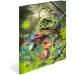 Moiuy - dino world 19723 porte - documents a4 en carton pour enfant avec impression intrieure et bande ...