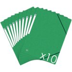 Moiuy - topfile + lot de 10 chemises cartonnees 3 rabats format a4 fermeture elastiques - pochettes couleur ... Moiuy - topfile + lot de 10 chemises cartonnees 3 rabats format a4 fermeture elastiques - pochettes couleur ...