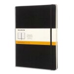 Moleskine carnet tr�s grand format 19 x 25 cm 192 pages lign�es couv. rigide noir