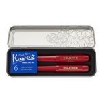 Moleskine coffret kaweco stylo bille et stylo plume rouge