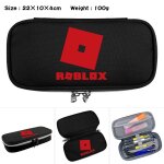 Monde virtuel impression de bande dessine roblox sac a crayons en toile a rabat environnant avec etui ...