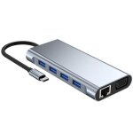 Moniteur 4k 11 en 1 compatible station d'accueil, adaptateur usb 3. 0 vga rj45 pd pour station d'accueil ...