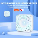 Moniteur intelligent de qualit� de l'air, capteur de co2, compteur de temp�rature et d'humidit�, d�tecteur ...