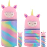 Monst - lot de 2 trousses licorne pour fille - kawaii 2 en 1 - avec fermeture eclair - en silicone - ... Monst - lot de 2 trousses licorne pour fille - kawaii 2 en 1 - avec fermeture eclair - en silicone - ...