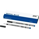 Montblanc 2 refill per roller (m) royal blue blu 128233