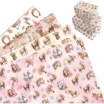 Morainjay 12 feuilles papier cadeau cheval poney, papier emballage anniversaire cheval rose fille gar�on, ...