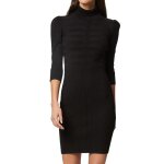 Morgan robe trico manches longues 212 - rmto, noir, l femme