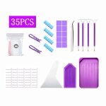 Mosaque strass carre trousse a stylos 30 bouteilles ensemble de sacs a main 60 petites bouteilles pot ...