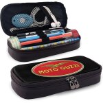 Moto guzzi trousse a crayons en cuir avec logo de moto, grande capacit� avec fermeture eclair, grand ...