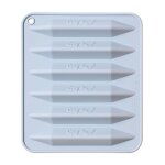 Moules a crayons rutilisables en silicone de qualit alimentaire pour enfants etudiants, bricolage, ...