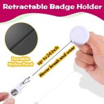 Moulinet pour badges d'infirmi�re, 9 pi�ces, porte - badges r�tractables mignons, bobine de badges d'allaiteme ...