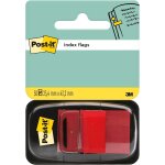 Marque - pages moyen dans un d�vidoir en plastique, rouge - 50 marque - pages, 25. 4 mmx43. 2 mm - pour ...