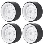 Moyeu de jante de roue a billes en m�tal 1. 9 pouces, 4 pi�ces, pour voiture a chenilles axiale 1 / 10 ...