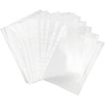Netuno 100 pochettes perfores transparentes a4 35 microns pochettes plastiques film pp pour classeurs ...
