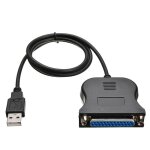 New - 2pcs usb vers adaptateur parall�le pour imprimante usb 2. 0 m�le a db25 femelle, port parall�le, ...