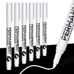 Newatty 6 marqueurs blancs, stylo blanc 1mm feutre acrylique permanent séchage rapide imperméables stylos ... Newatty 6 marqueurs blancs, stylo blanc 1mm feutre acrylique permanent séchage rapide imperméables stylos ...