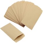 Newzc 120 pi�ces sacs en papier kraft 6x10cm pour bijoux, cadeaux de f�te, bonbons, sucreries et graines ...