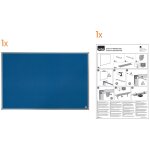 Nobo 1915559 tableau d'affichage int�rieure bleu aluminium