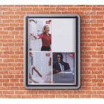 Nobo vitrine d'extérieur fond magnétique, 6xa4, porte battante, blanc Nobo vitrine d'extérieur fond magnétique, 6xa4, porte battante, blanc