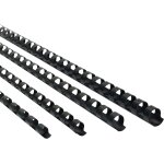 Noir, paquet de 100 - peignes pour reliure a feuillets mobiles, format mixte, 21 anneaux, peignes pour ...