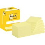 Notes autocollantes, pack de 12 blocs, 100 feuilles par bloc, 76 mmx102 mm, jaune pastel - feuillets ...