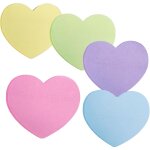 Notes super sticky, postit, pour post it coeur, 600 feuilles forme de coeur auto - adh�sif couleur notes ...