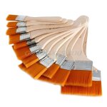 Nouveau 12 pi�ces en bois peinture pinceau artistes acrylique peinture a l'huile outil art approvisionnement ...