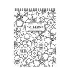 Nouveau produit populaire et trs populaire : carnet de coloriage a fleurs de 52 feuilles