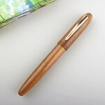 Nouveau stylo - plume m6 en bois naturel, fait a la main, magnifique, iridium, fin, 0. 5mm, mode, encre ...