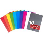 Nouvelhorizonstore - conqu��rant lot de 10 cahiers grands carreaux sey��s 24x32 cm 96 pages agraf��es ...