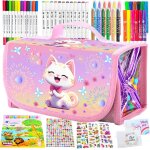 Nouvelhorizonstore - feutres coloriage enfants, cadeau fille 3 4 5 6 7 8 9 10 ans, malette dessin enfant, ...