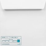 Nouvelhorizonstore - lot 100 enveloppes carr��es blanches 155x155 mm 100 g sans fen��tre autocollantes ...