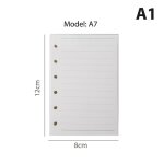 Noyau de remplacement pour ordinateur portable a7 / a6 / a5 / b5, style de ligne horizontale vierge a ...
