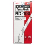 Nt cutter lot de 10 packs 5 lames de rechange bd - 100 pour cutter 30 degrs