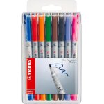 O en - marqueur - pochette x 8 stylos marqueurs (encre non - permanente / pointe mdium 1 mm)[z1005]