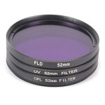 Objectif de camra 3 pices / ensemble 49 / 52 / 55 / 58 / 62 / 67 / 72 / 77mm, ensemble de filtres d'objectif ...