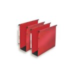 L'oblique az bte de 10 dossiers suspendus polypro ultimate armoire fond de 80 mm rouge