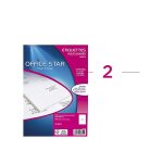 Office star lot de 5 boites de 200 etiquettes multi - usage 210x148, 5 mm office star