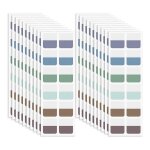 Onglets d'index adh�sifs onglets de livre autocollants multicolores 1 x 1, 1 pouces onglets de page inscriptib ...