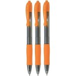 Orange encre gel stylo roller r��tractable pointe 0, 7 mm pointe fine 1 mm largeur de la ligne: rechargeable ...