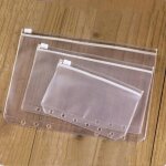 Organiseur de fichiers en pvc, 5 pi�ces / lot, pochette transparente a feuilles mobiles avec fermeture ...