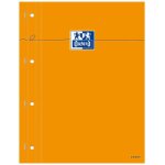 Oxford lot de 10 bloc - notes orange 230 x 297 seys 80 feuilles 4 perfo