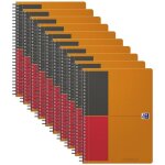 Oxford lot de 10 cahiers activebook b5 lign� 6mm 160 pages couverture polypro